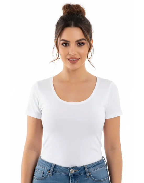 Dorya V-Neck Short Sleeve Tank Top 1076