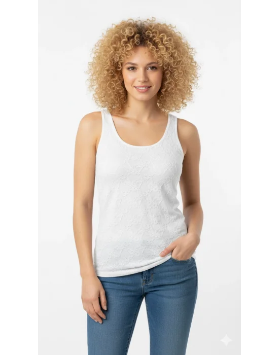 Dorya Laced Thick Strapped Tank Top 1031