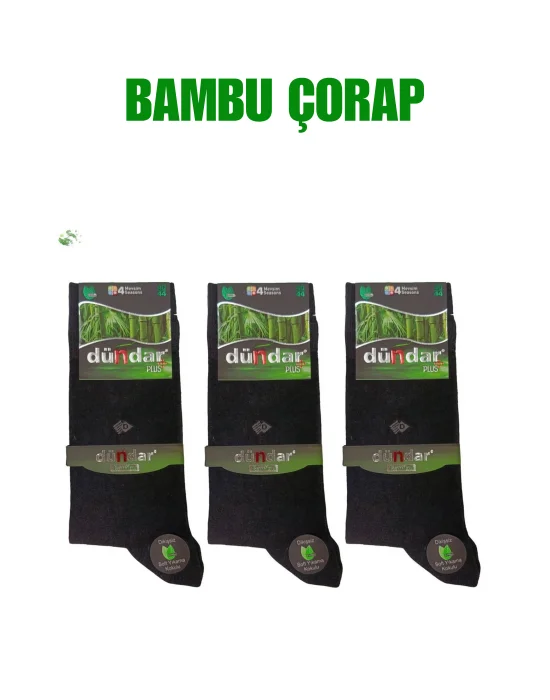 Dündar Erkek Bambu Dikişsiz Çorap