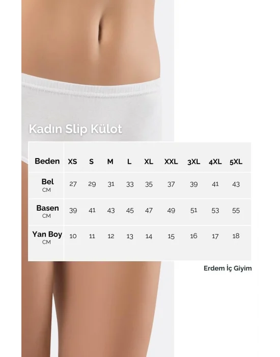 Erdem Siyah Ribana Bayan Külot 2500 (2500)