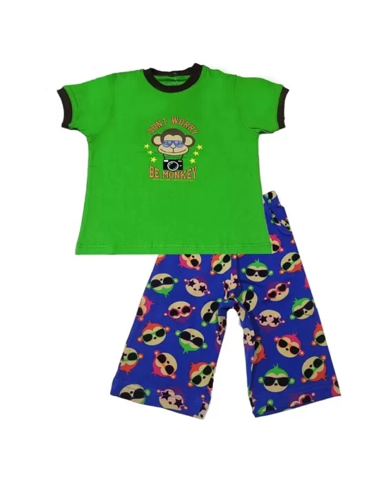 Boys Patterned Capri Set 1-2 Years