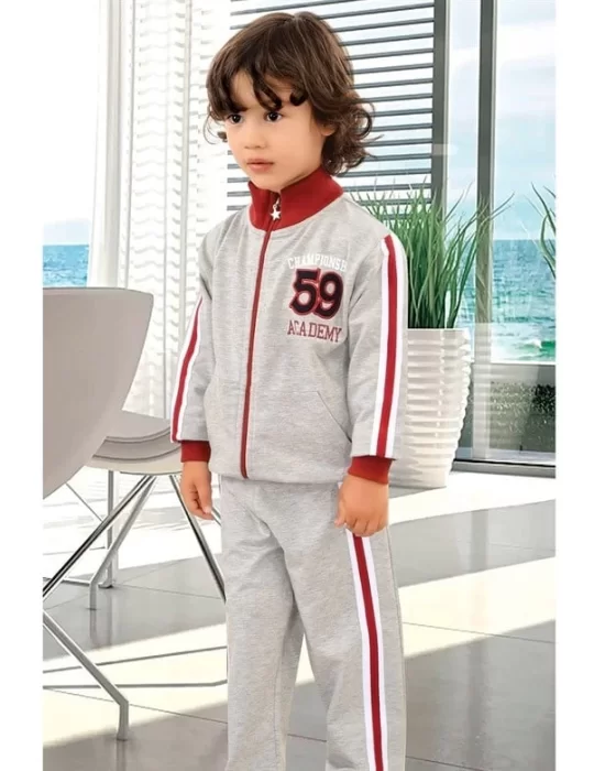 Boys Collared Zippered Sweat Suit 5036 HMD