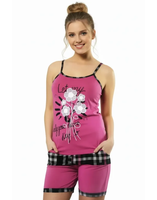 HMD Womens Printed Shorts Set 40014