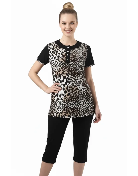 HMD Womens Leopard Legging Suit 60018