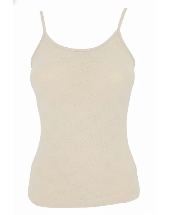 Womens Lace-Strap Tank Top 1030