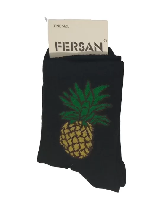 College Girl Pineapple Patterned Socks