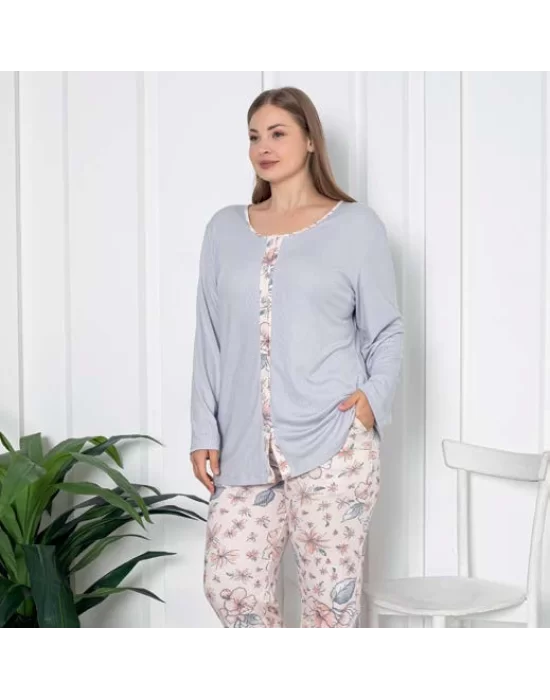 Laced Patterned Melisa Pajama Set