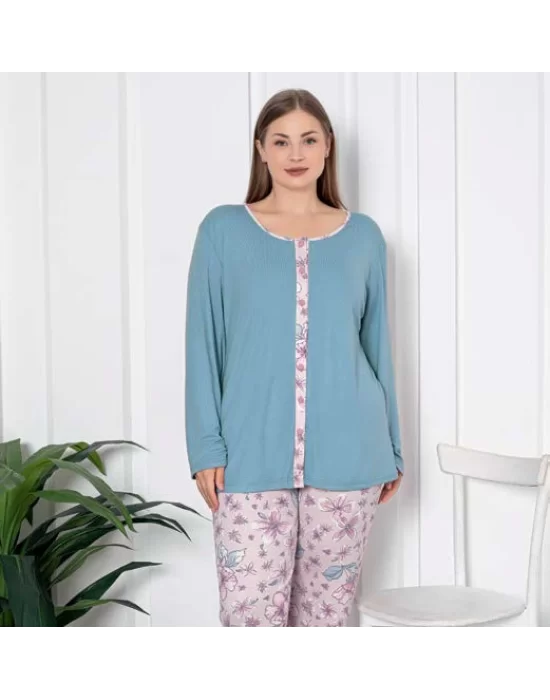 Laced Patterned Melisa Pajama Set