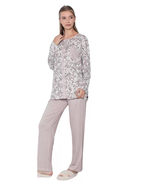 Limissi Viskose Patterned Pajama Set