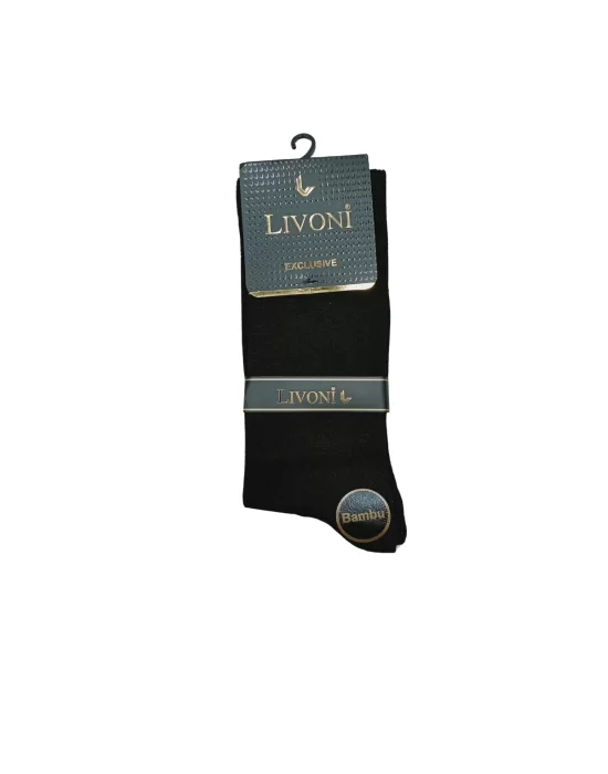 Livoni Dikişsiz Bambu Erkek  Soket Çorap 3 Adet