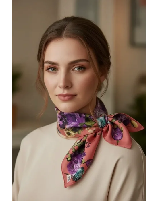 Mısırlı Alize Çiçek Desen Şal Desen 3