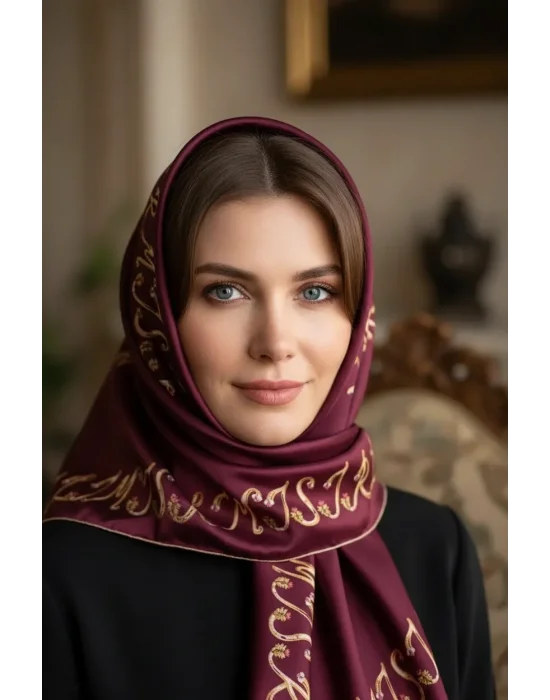 Mısırlı Polyester Eşarp Desen 16