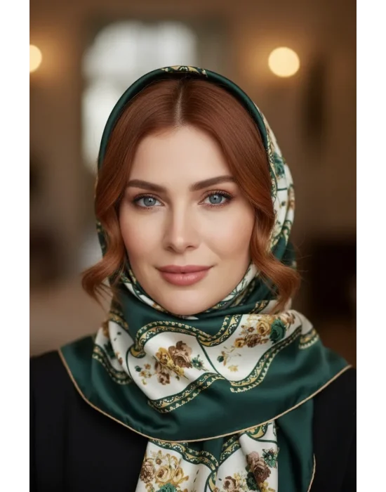 Mısırlı Polyester Eşarp Desen 4