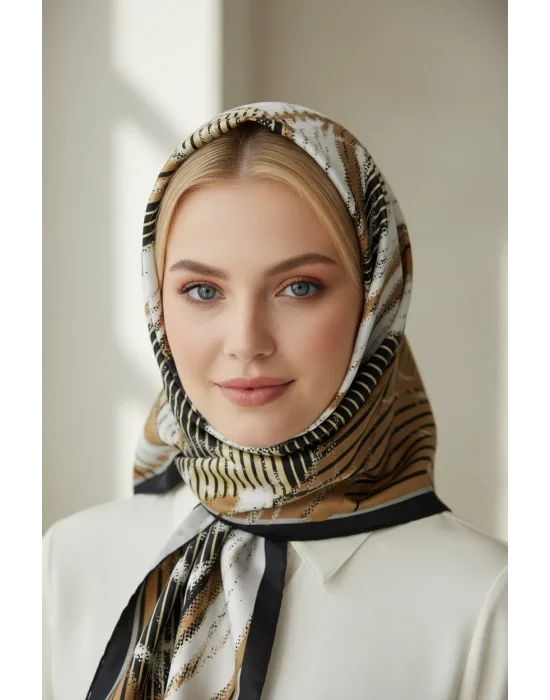 Mısırlı Polyester Eşarp Desen 6