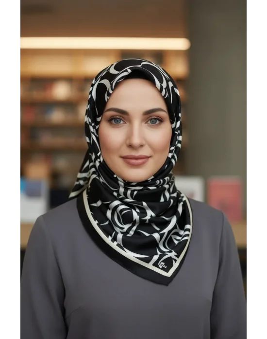 Mısırlı Polyester Eşarp Desen 9