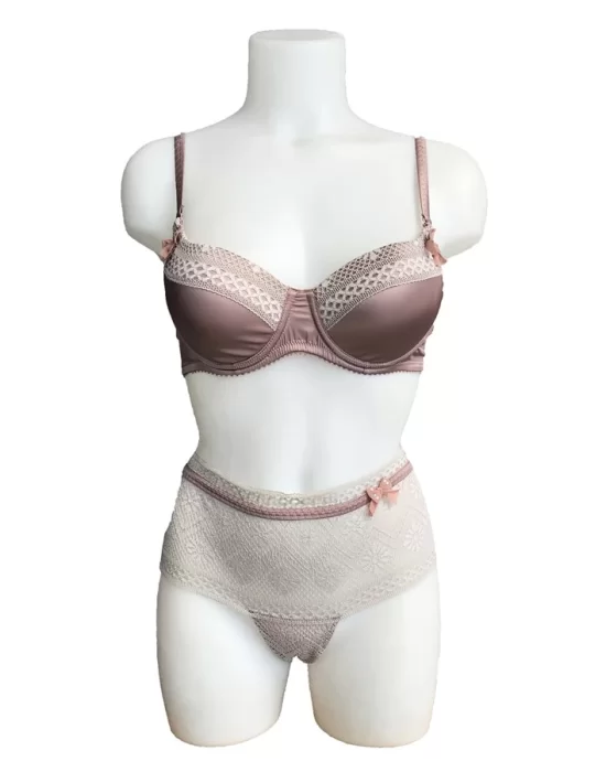 Night Flight Ribbon Embellished Unlined Bra Set 2154