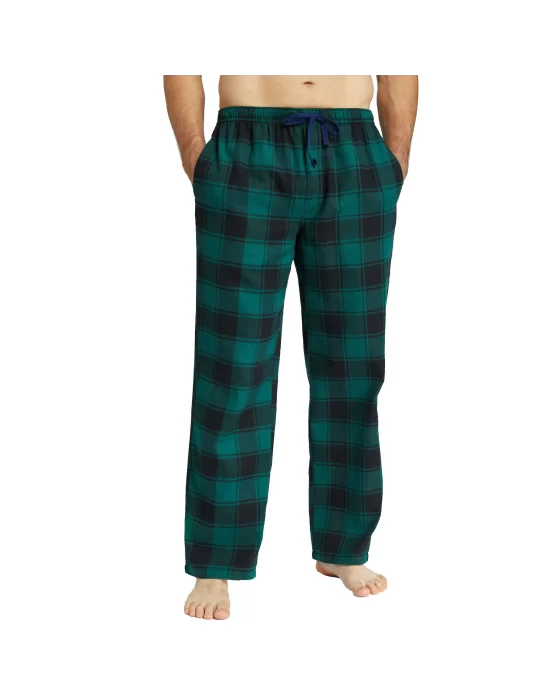 Pijalüx Erkek Kareli Poplin Cepli Alt Pijama