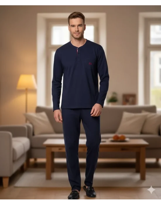 Pijalux Uzun Kollu Erkek Pijaması 2053