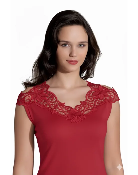 Şahinler Arkası Güpürlü Atlet B396