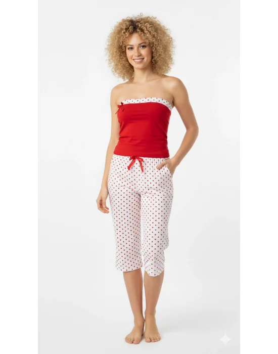 Şahinler Bayan Puantiyeli Straples Takım 452