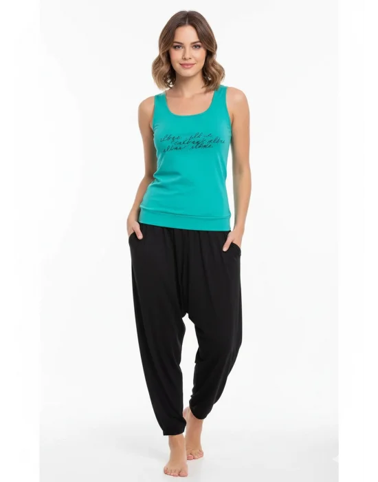 Şahinler Bayan Yazlık Poly Şalvarlı Pijama 21519