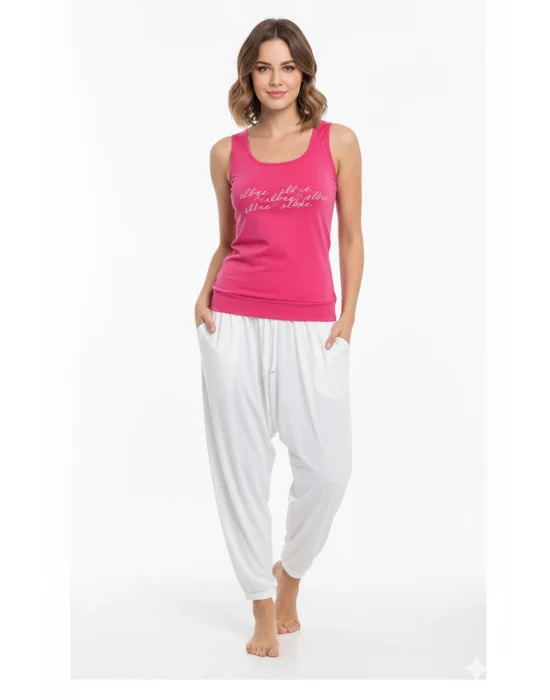 Şahinler Bayan Yazlık Poly Şalvarlı Pijama 21519