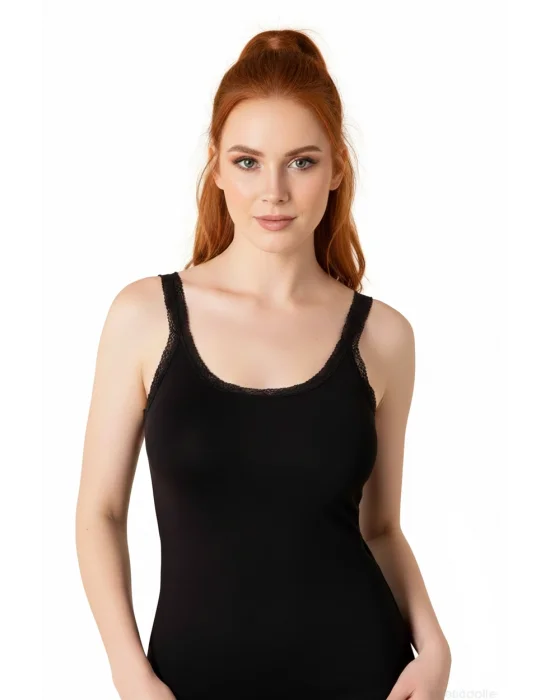 Şahinler Çift Askı Dantelli Atlet B615