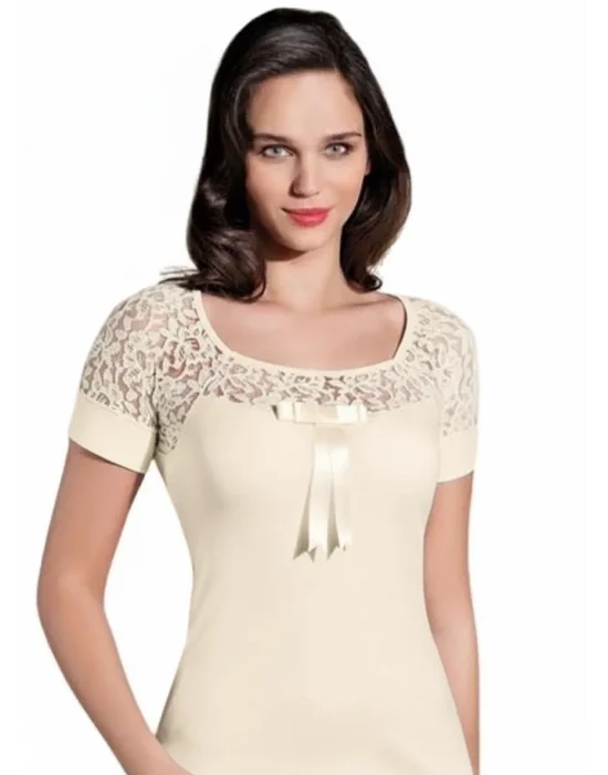 Falcons Lacy Short Sleeve Tank Top B412