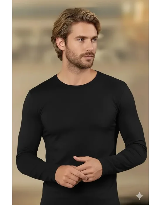 Şahinler Erkek Likralı Uzun Kol O Yaka E070