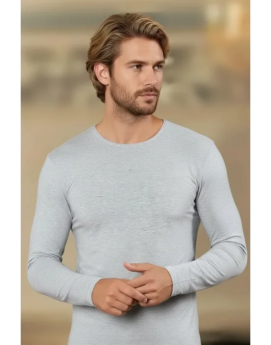 Şahinler Erkek Likralı Uzun Kol O Yaka E070