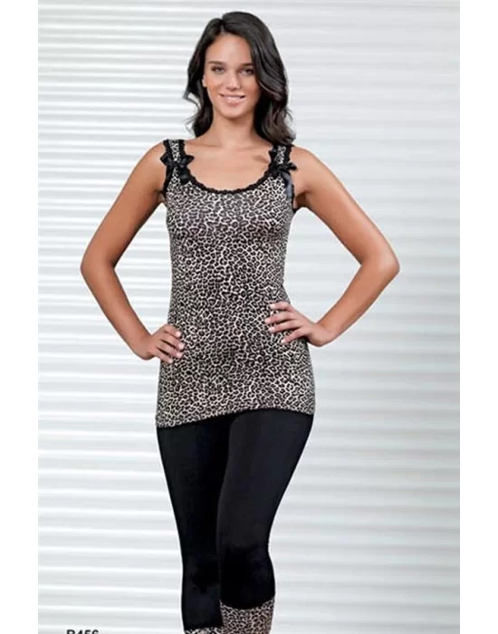 Şahinler Leopard Leggings Set B456