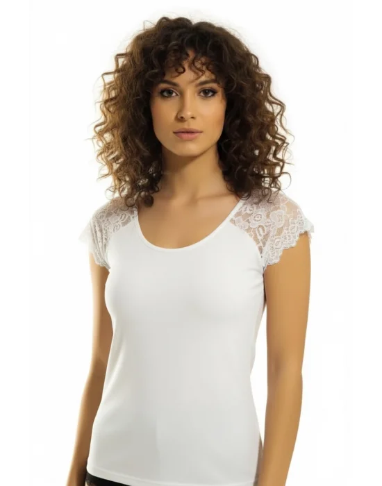 Şahinler Lycra Yarım Kol Beyaz B256