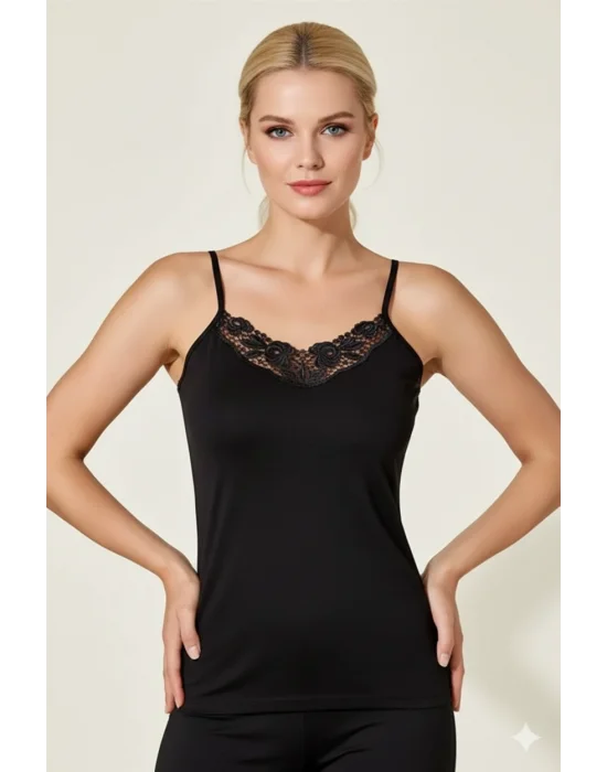 Şahinler Motifli İp Askı Atlet B080