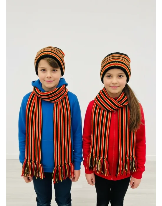 Taraftar Atkı Bere Sarı Kırmızı