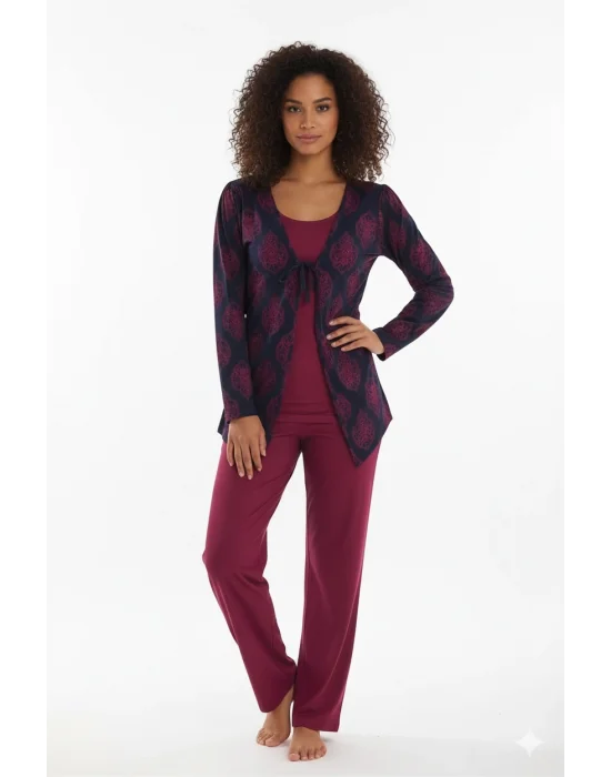 Three-Piece Womens Pajama Set 80017