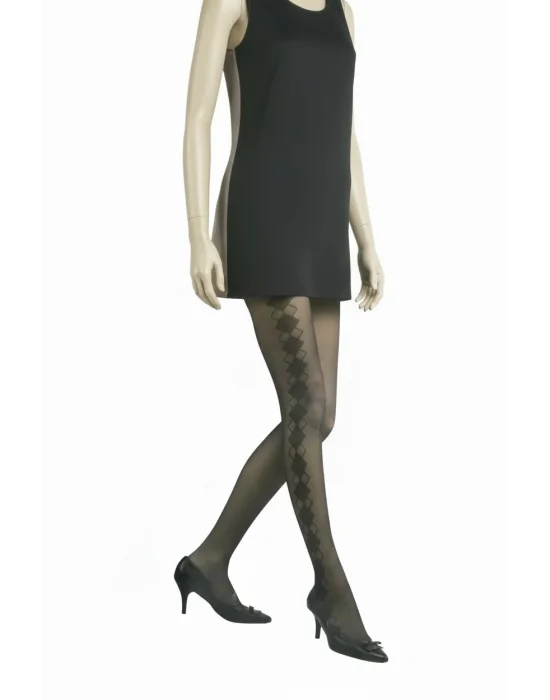 Vog İnce Desenli Külotlu Argil Siyah 2