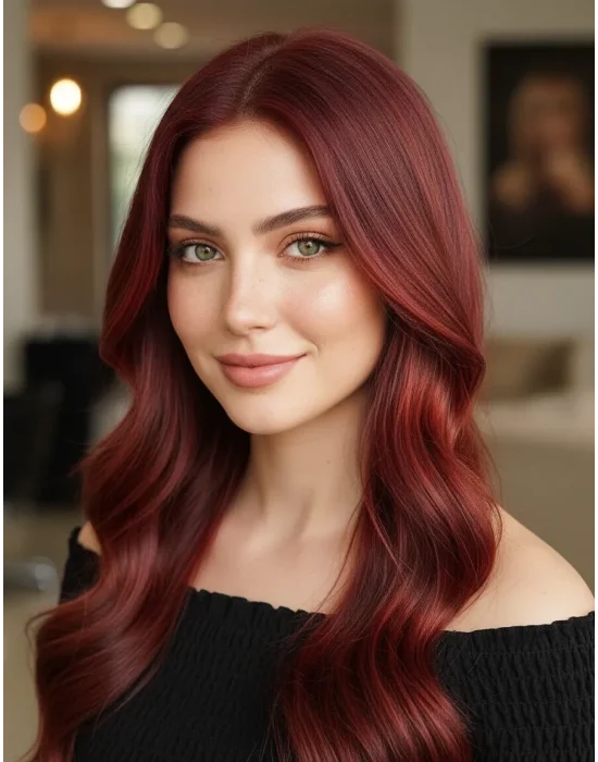 Volkanik Seri Akos Çilek Kızılı Saç Boyası 7.52 5 Adet +5Adet Oksidan