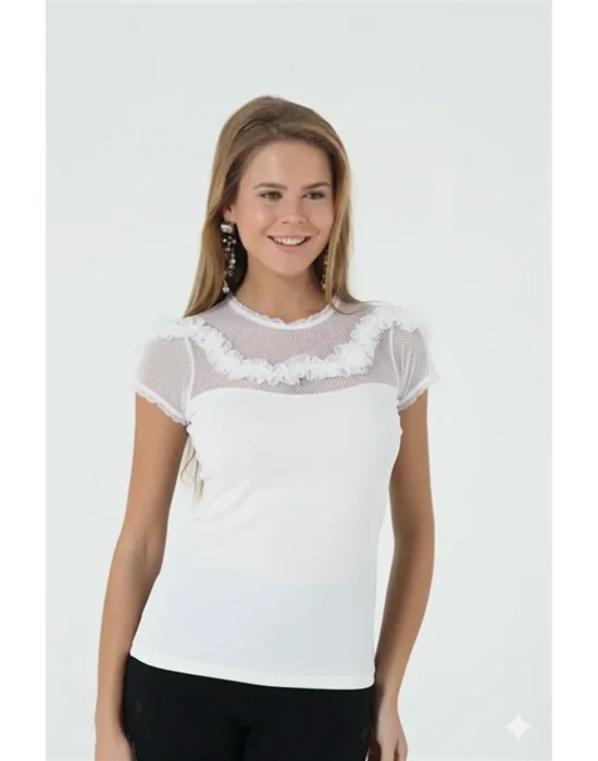 Yarım Kol Bluz Berrak Marka 2634