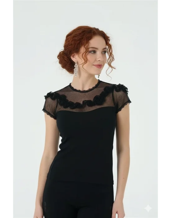 Yarım Kol Bluz Berrak Marka 2634