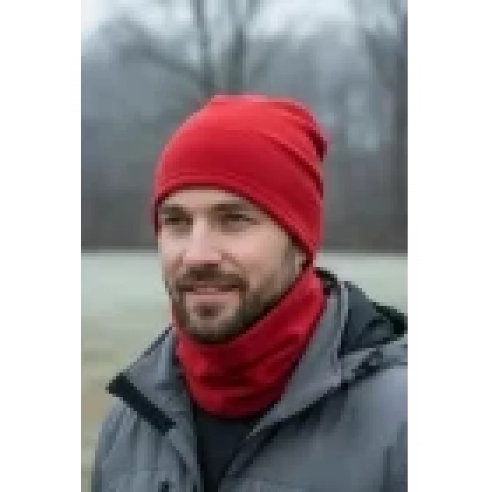 New Season Unisex Red Polar Neck Warmer for Autumn and Winter