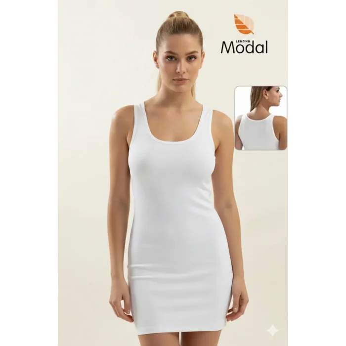 Dorya Modal Thick Strap Long Tank Top 1091