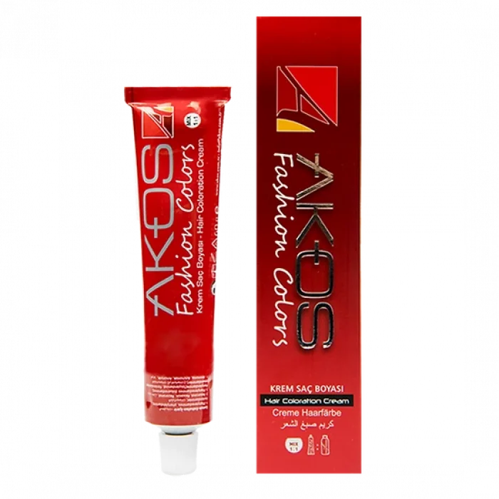 Akos 6.2 Koyu Kumral Tüp Saç Boyası 60 ML ( 3 Adet Boya+ 3 Adet Oksidan)