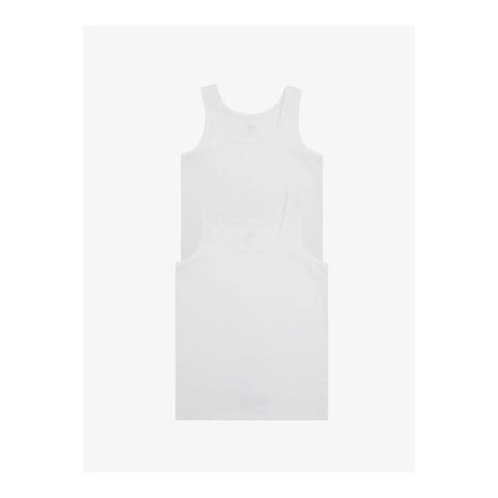 Blackspade Erkek Çocuk 2Li Atlet 9396 Beyaz.2-3 YAŞ