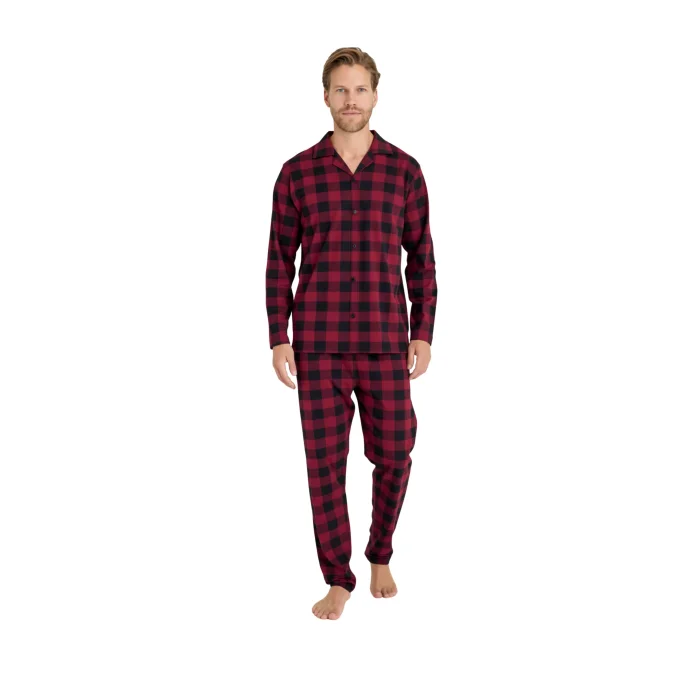 9209-kly ekose erkek pijama takımı