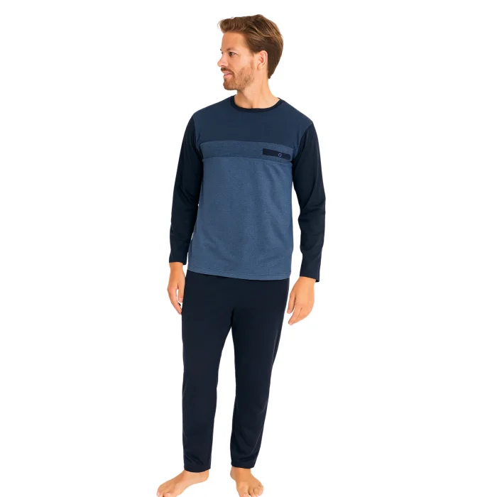 9217-kly 0 yaka flato cepli pijama takım
