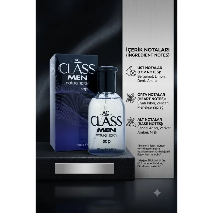 AC Class Natural Spray SCP 100 Ml Erkek Parfüm