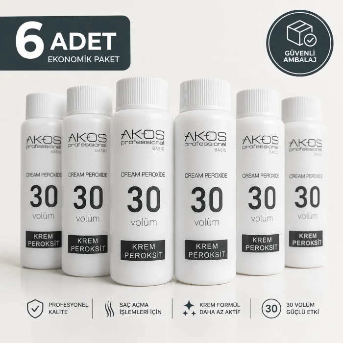Akos Krem Peroksit 30 Volüm %9 60ML-10 Adet
