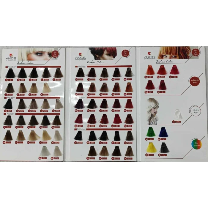 Akos Profesyonel Saç Boyası 60 Gr 100 Adet Kampanyalı Satış