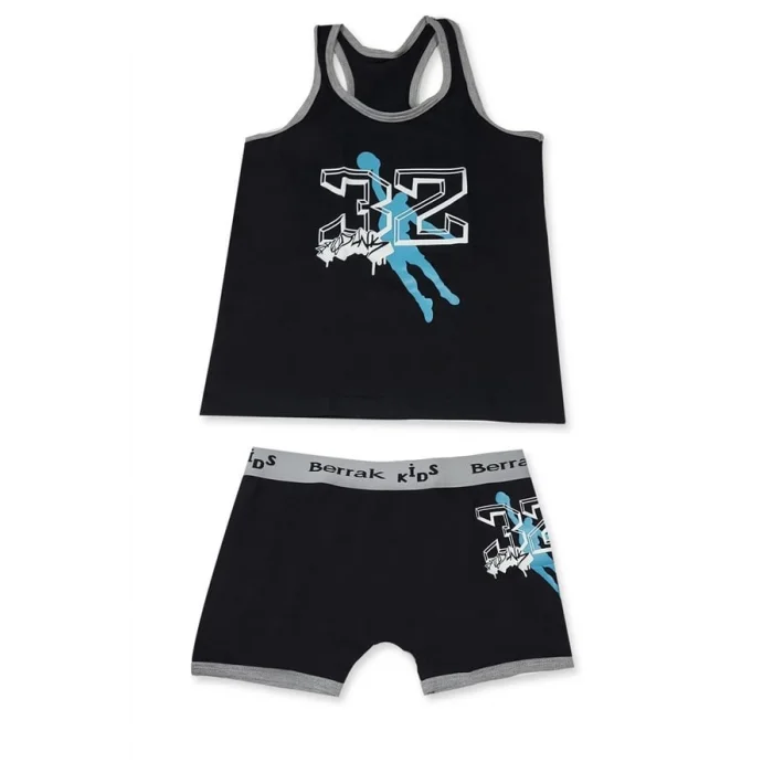 Clear Printed Elastane Kids Set 1511