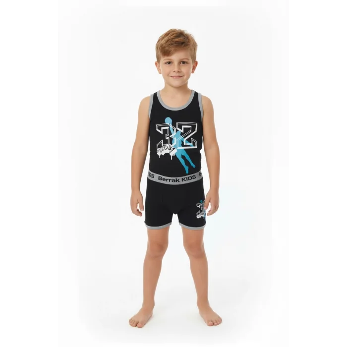 Clear Printed Elastane Kids Set 1511